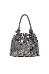 Guess Kadın holıday shıne top ha evenıngs-bags hwem9538750 - Metalik Gri