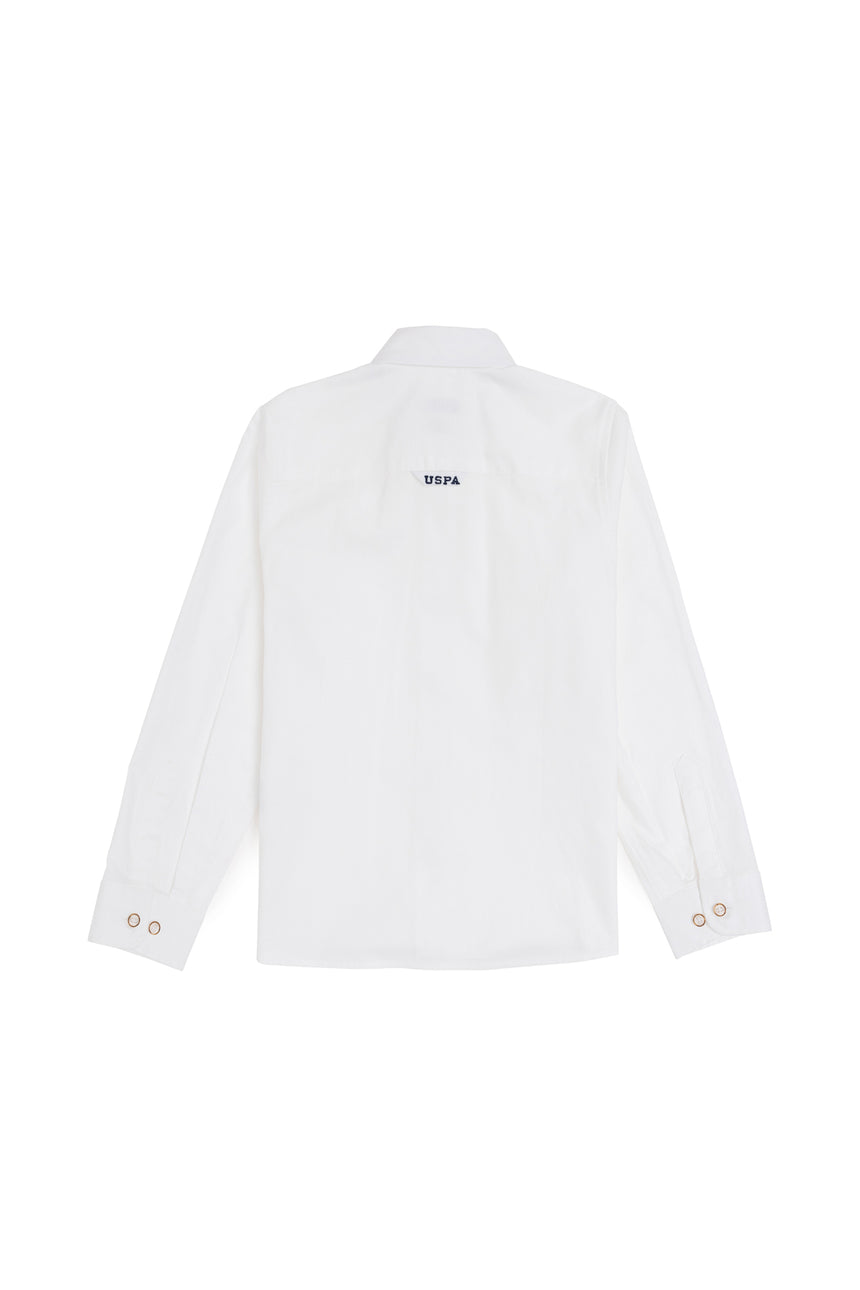 US POLO ASSN ERKEK COCUK DOKUMA GÖMLEK 1840451 - Kırmızı