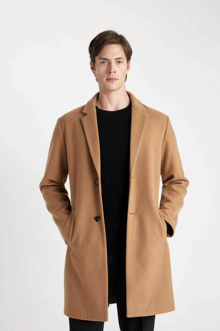 Defacto Erkek Coat/Parka Y8903Az - Kahverengi