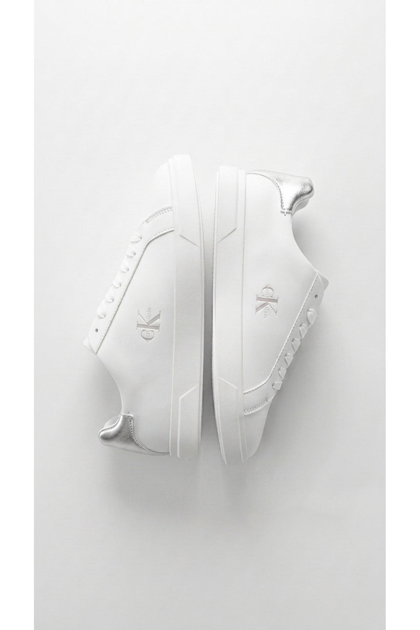 Calvin Klein Kadın LOW PRO CUPS LACEUP LTH MET HW0HW02846 - Beyaz