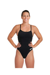 ARENA WOMEN'S TEAM SWIMSUIT CHALLENGE SOLID 004766550 - Siyah