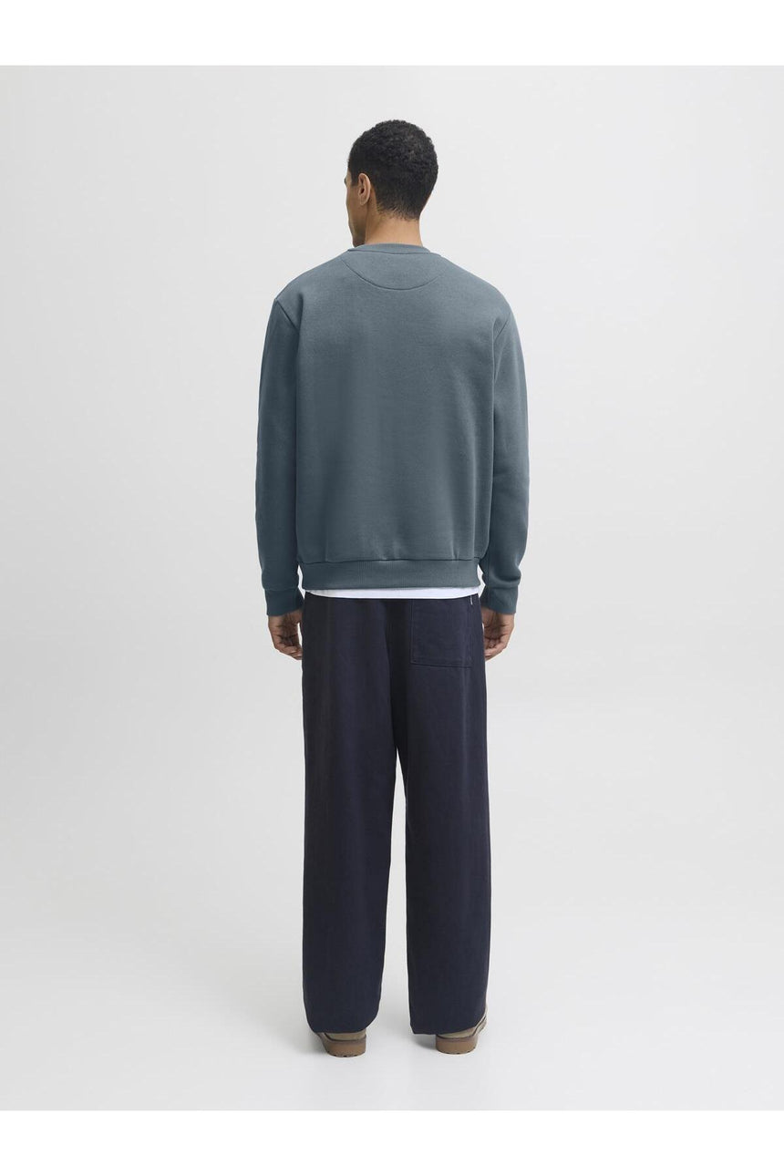 JACK&JONES JJEBRADLEY SWEAT CREW NOOS 12249341 - Mavi/ Gri