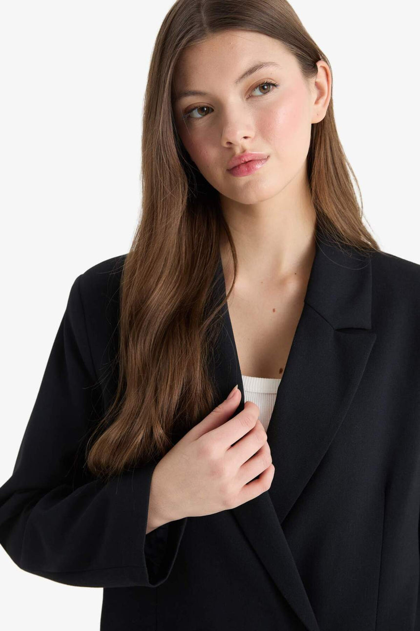 Defacto Kadın Blazer C2575Ax - Siyah