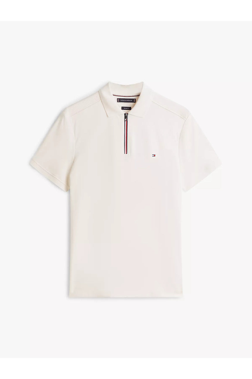 Tommy Hilfiger Erkek LIQUID COTTON RWB ZIP REG POLO MW0MW41613 - Sarı