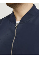 Jack & Jones Rush Erkek Büyük Beden Bomber Mont 12173990 - Koyu Lacivert