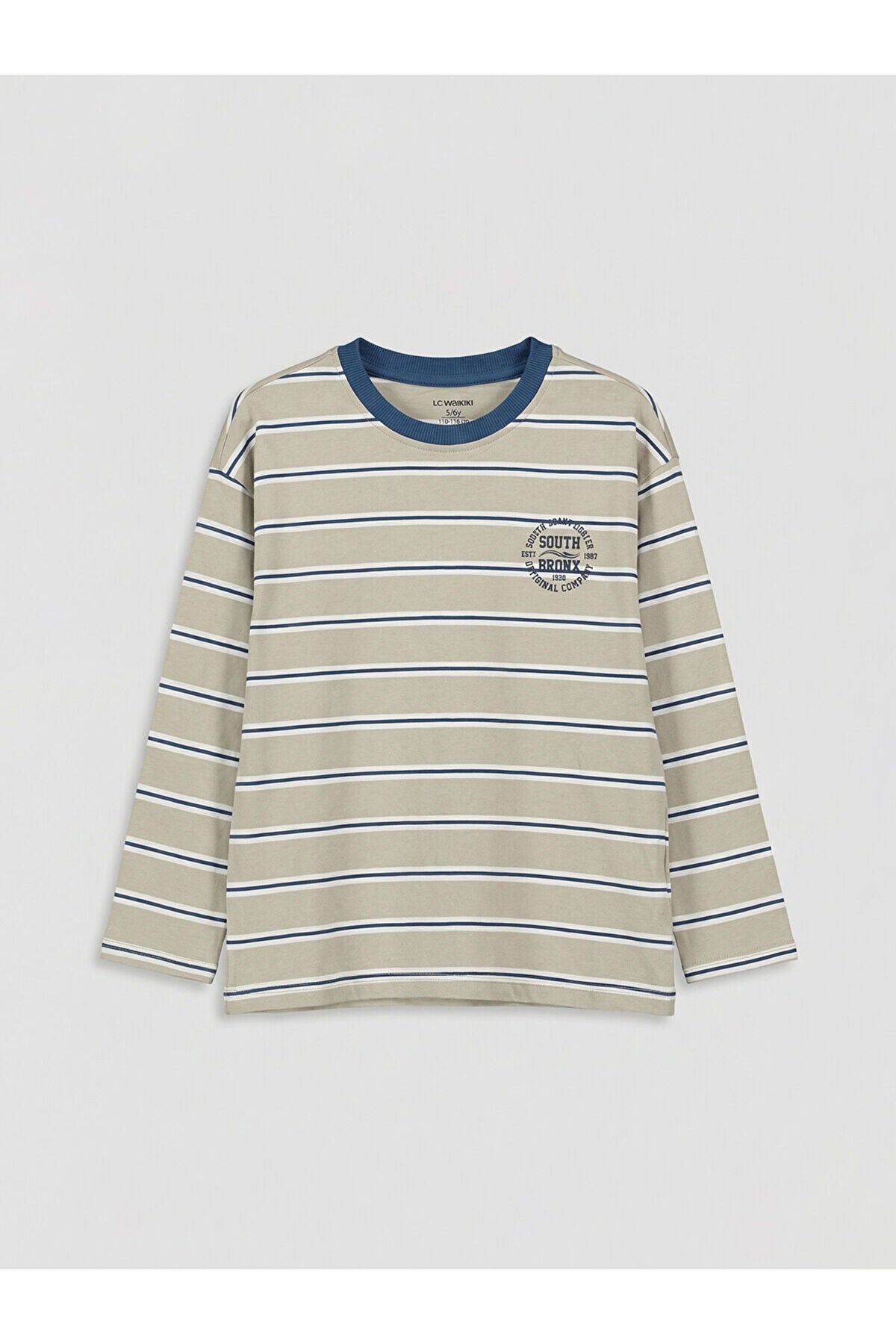 LC Waikiki Çocuk 2'li Uzun Kollu T-Shirt S6LT83B1 - Açık Gri