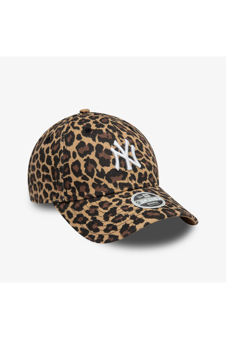 NEW ERA 60595363 WMNS LEOPARD 9FORTY - Siyah
