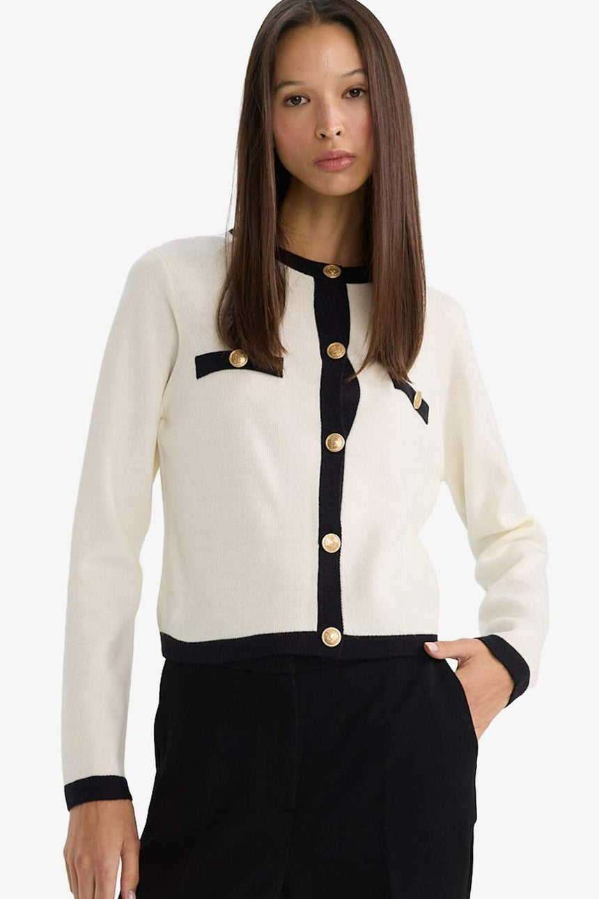 Defacto Kadın Cardigan C1482AX - Ekru