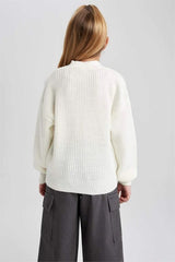 Defacto Çocuk Cardigan A2298A8 - Ekru