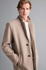 Defacto Erkek Coat/Parka Y8903Az - Gri/ Kahverengi