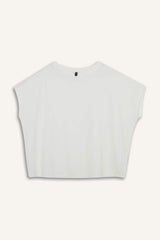 DeFacto C8807AX Kadın T-Shirt - Ekru