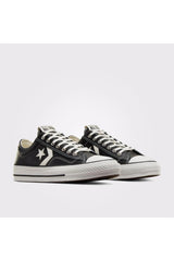 Converse Star Player 76 Fall Leather A06204C.001 - Siyah/Gümüş