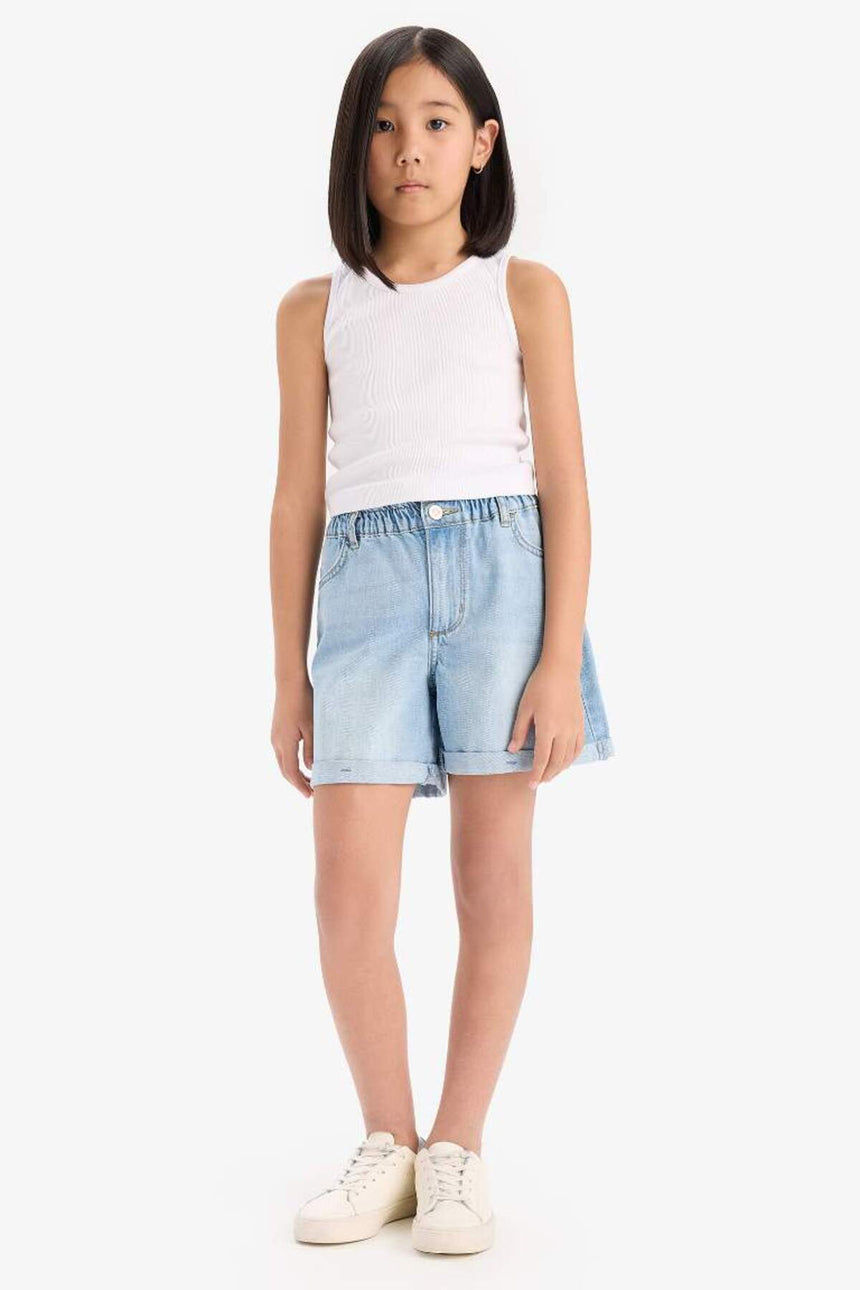 Defacto Çocuk Short B8113A8 - Açık Mavi