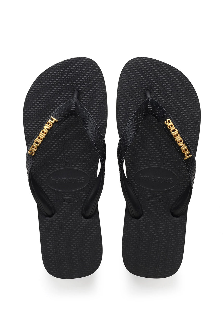HAVAİANAS TOP LOGO METALLIC 4127244 - Siyah