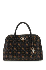 GUESS KADIN EMELIE LOGO 2 COMP SATCHEL HWGP9928060 - Parlak Yeşil