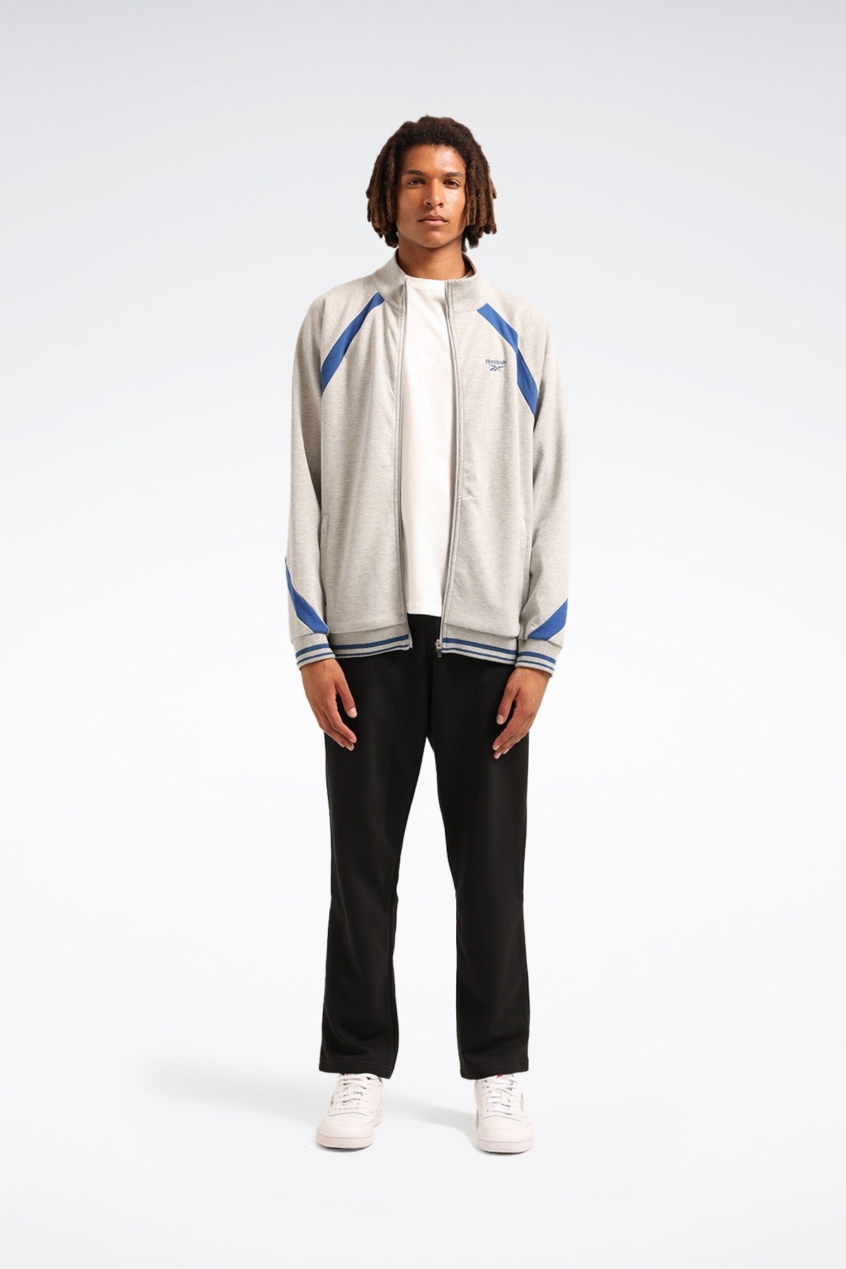 Reebok Camble Erkek Fermuarlı Sweatshirt - Gri