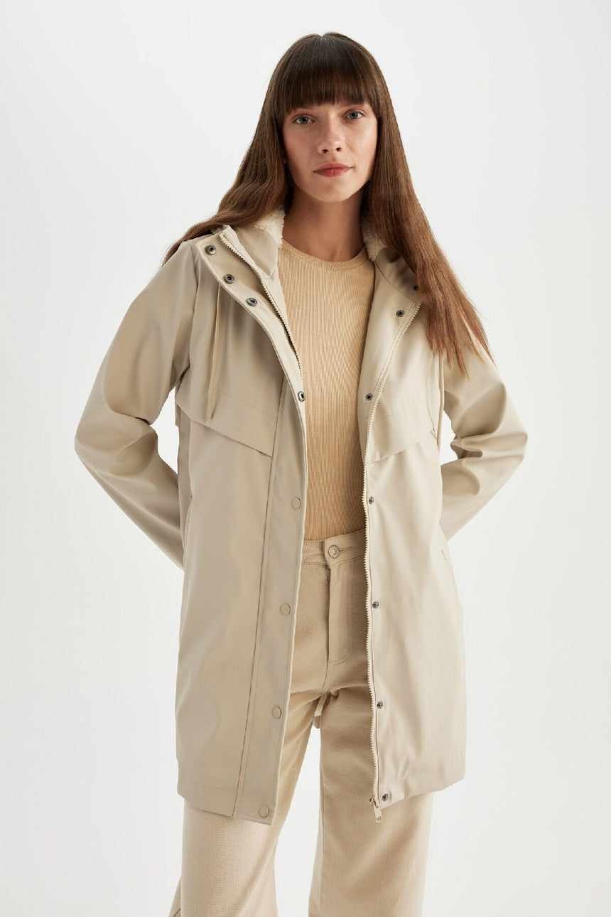 Defacto Kadın Raincoat A0982Ax - Koyu Yeşil