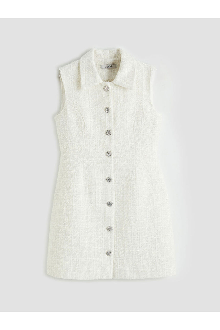 LCW KADIN S6NB56B8 KK.ELB,CHANY-DRESS-TR - Ekru