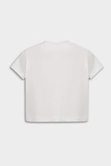 Defacto Çocuk Short Sleeve Snap Body E8246A5 - Ekru
