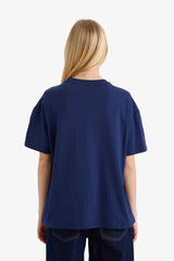 DeFacto G2336AX Kadın T-Shirt - Koyu Lacivert