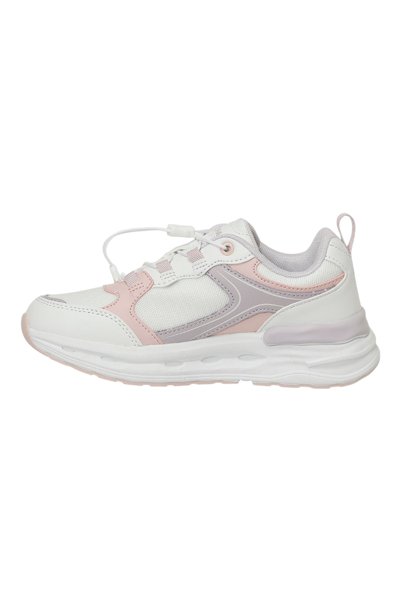 Sporline U.S. Polo Assn. 6P beyaz ve pembe detaylı çocuk sneaker ayakkabı