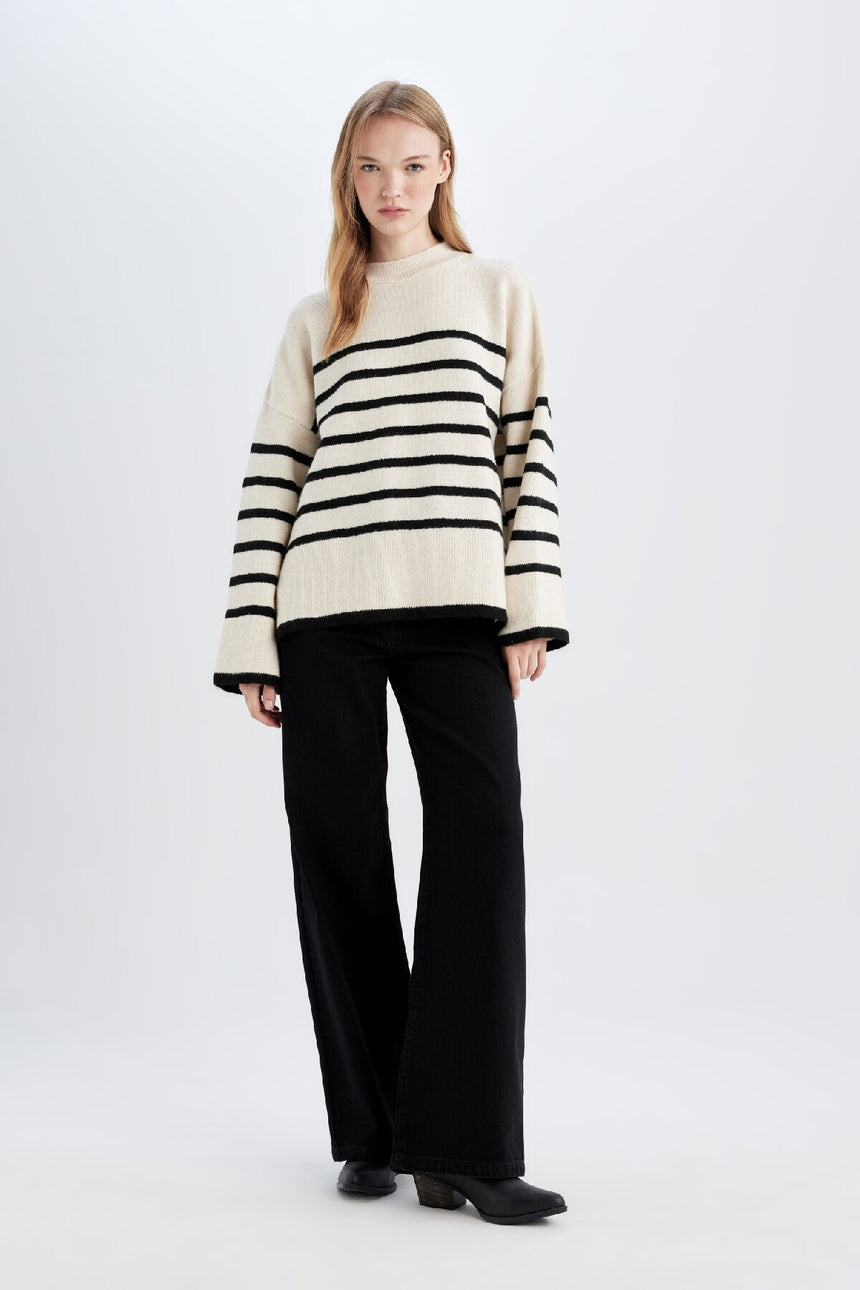 Defacto Kadın Pullover A7047Ax - Ekru