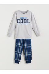 LC Waikiki Çocuk Pijama Takımı W5N538B4 - Mat Gri