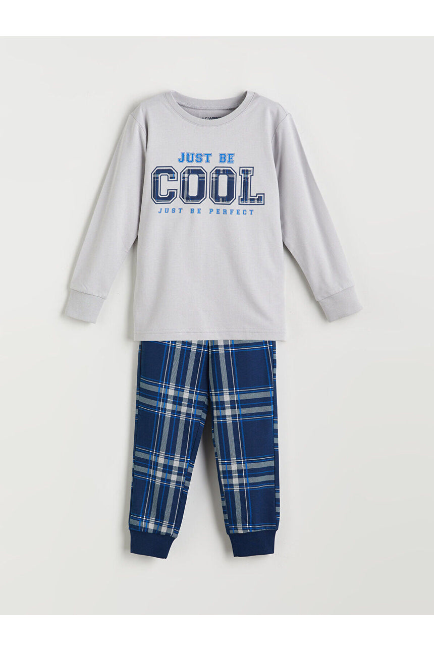 LC Waikiki Çocuk Pijama Takımı W5N538B4 - Mat Gri