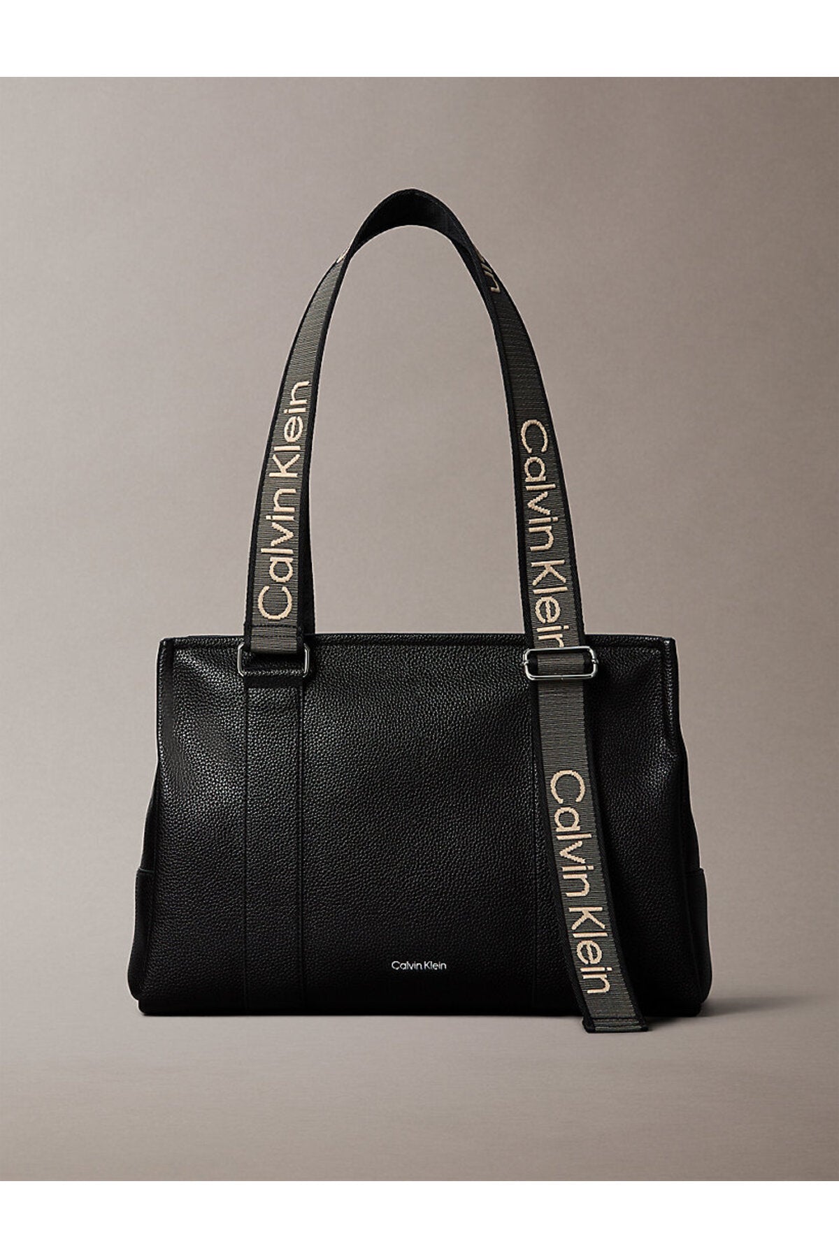 Calvin Klein Webbing Adj Strap Tote Kadın El Çantası LV04F3644G - Siyah