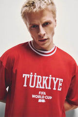 DeFacto I0901AX Kadın T-Shirt - Kırmızı