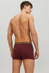 JACK&JONES JACLICHFIELD TRUNKS 3 PACK NOOS 12113943 - Koyu Kırmızı