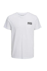 Jack & Jones 12158505 Erkek Büyük Beden T-Shirt - Beyaz