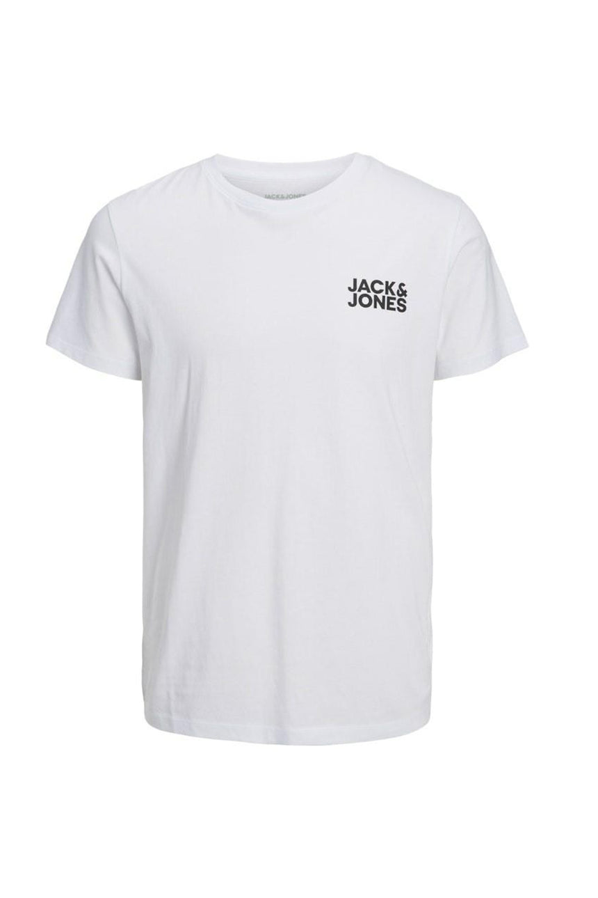 Jack & Jones 12158505 Erkek Büyük Beden T-Shirt - Beyaz