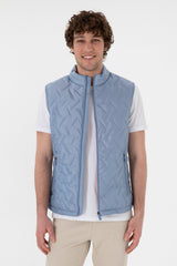 US POLO ASSN ERKEK DOKUMA YELEK 2101028 - Mavi