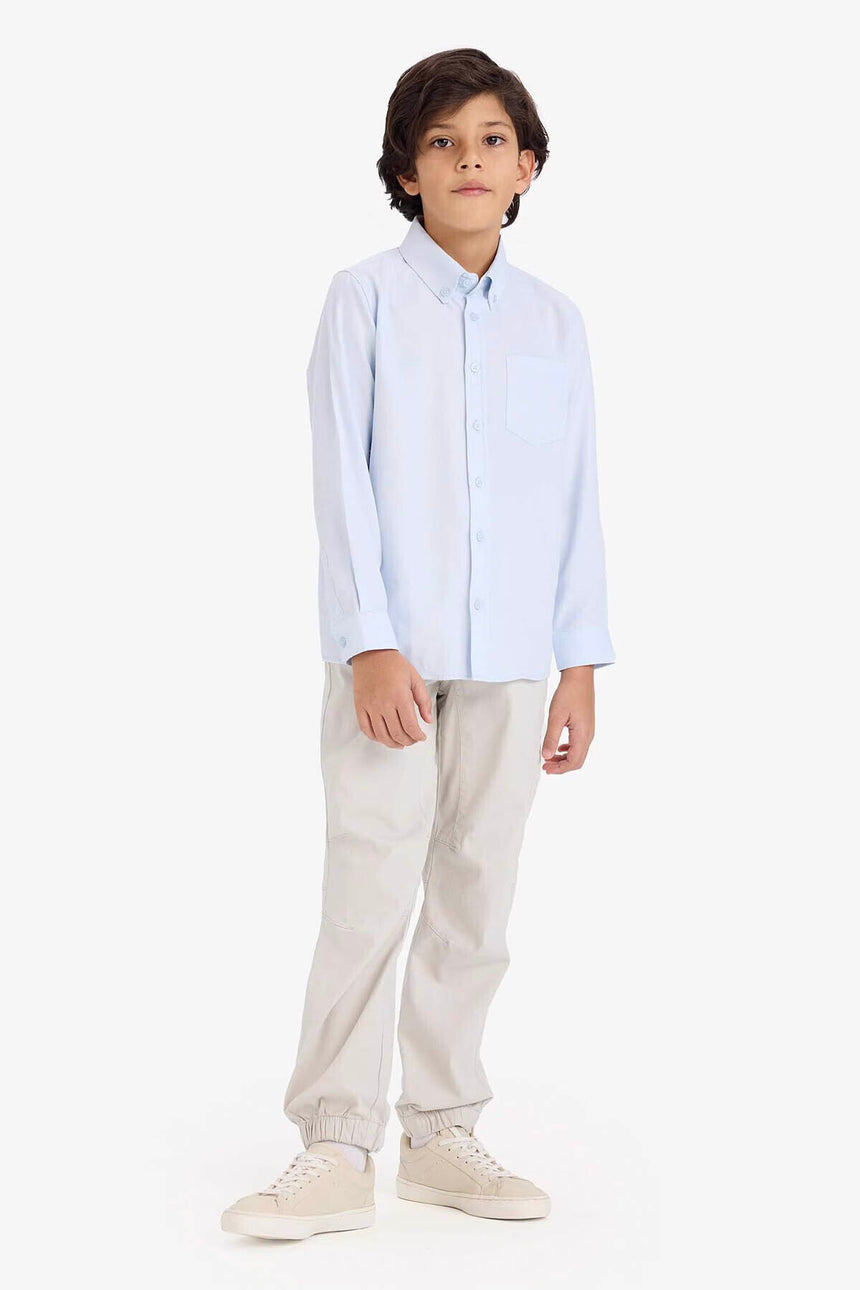 Defacto Çocuk Woven Top W3215A6 - Açık Mavi