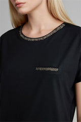 Defacto Kadın Short Sleeve T-Shirt K7701AZ - Siyah