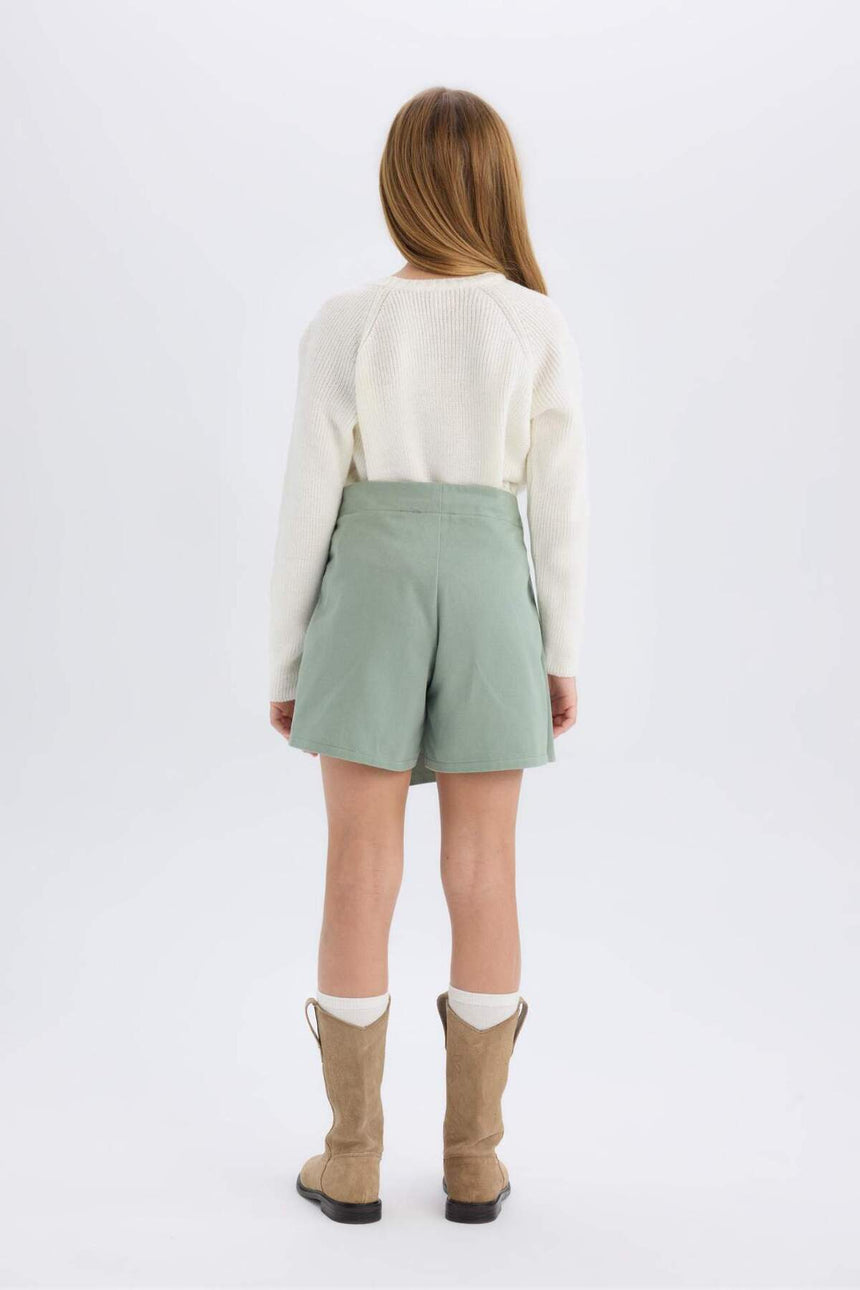 Defacto Çocuk Woven Skirt D9302A8 - Açık Yeşil