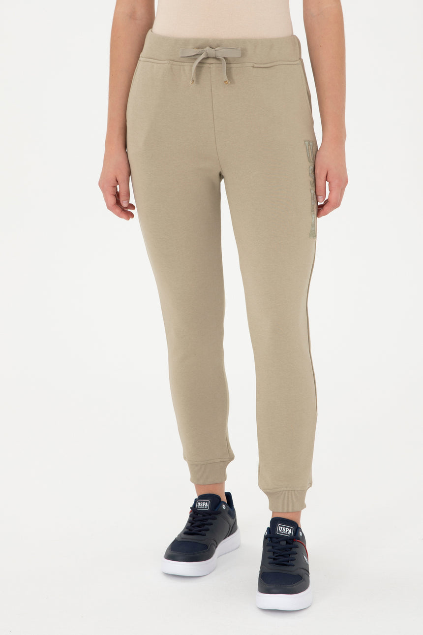 US POLO ASSN BAYAN ÖRME PANTOLON 1939219 - Açık Haki