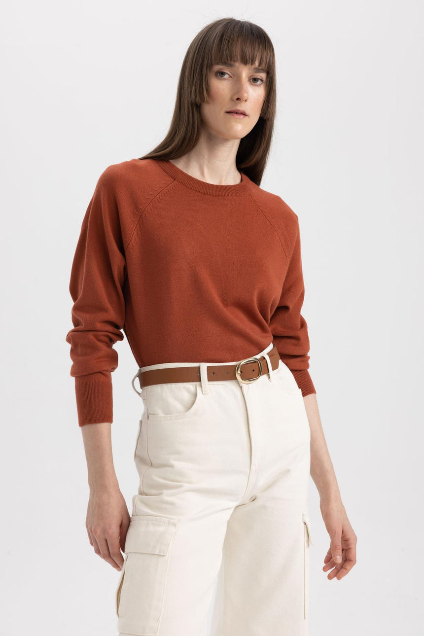 DEFACTO KADIN I6913AZ Pullover - Turuncu