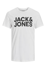 JACK&JONES JJECORP LOGO TEE SS O-NECK NOOS 12151955 - Beyaz
