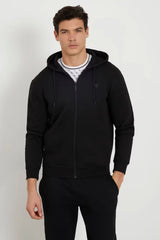 GUESS ERKEK ALDWIN ZIP HOODED SW Z2YQ28K9V31 - Siyah
