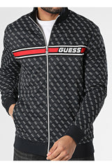 GUESS ERKEK KORBIN FULL ZIP TRAC Z2BQ06K7122 - Siyah/ Lacivert