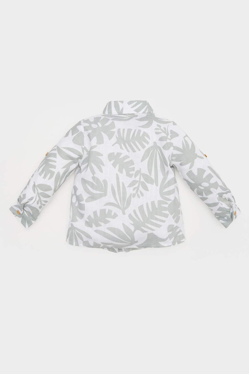 Defacto Çocuk Long Sleeve Shirt B9257A5 - Ekru