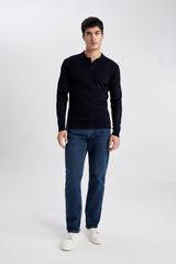 Defacto Erkek Pullover B9713AX - Siyah