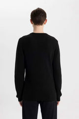 Defacto Erkek Pullover C8814Ax - Siyah