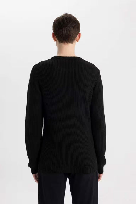 Defacto Erkek Pullover C8814Ax - Siyah
