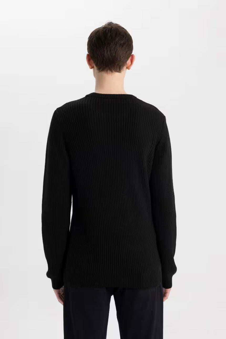 Defacto Erkek Pullover C8814Ax - Siyah