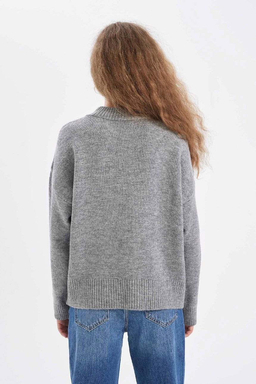 Defacto Kadin Pullover R6044Az - Gri