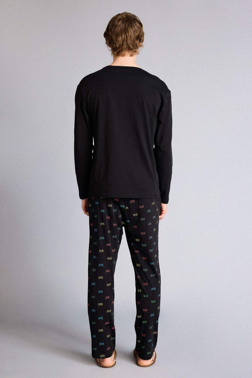 Defacto Erkek Homewear G8125AX - Siyah