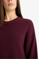 Defacto Kadın Pullover H6905Az - Bordo